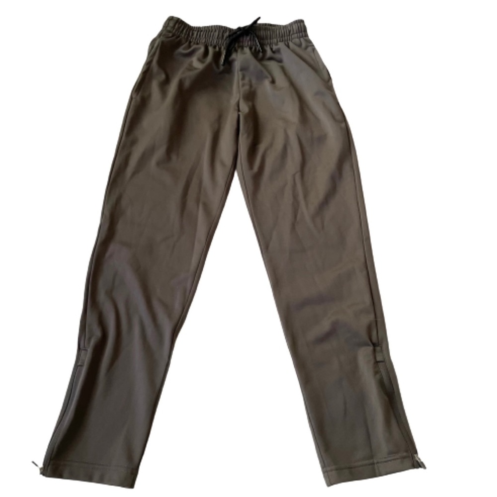 Charcoal gray athletic active zip hem pants in size 8.